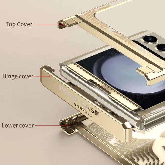 Coque Samsung Galaxy Z Flip 7 FE / Flip 6 Motif Ailes Contour Metal