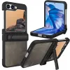 Coque Samsung Galaxy Z Flip 7 FE / Flip 6 Support Integre Effet Cuir Grain