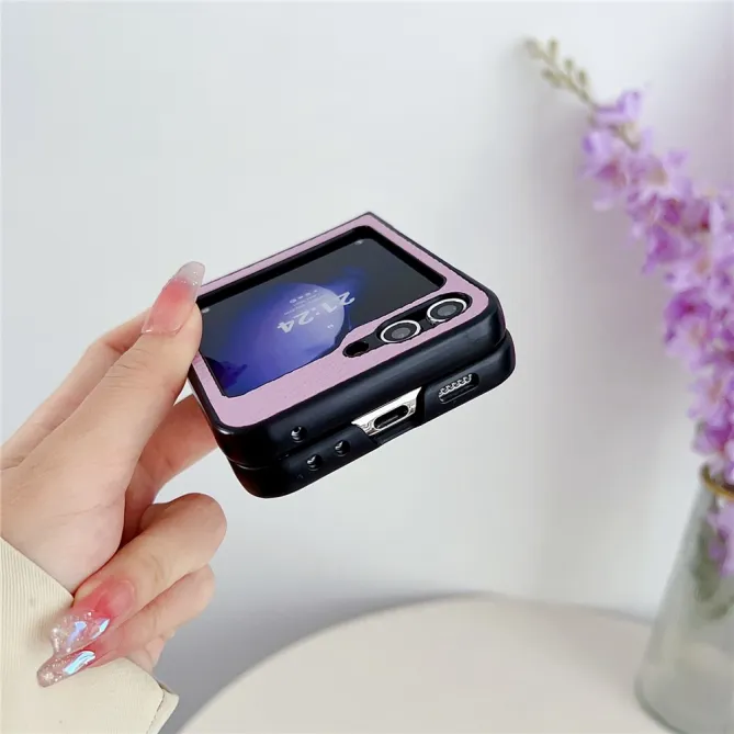 Coque Samsung Galaxy Z Flip 7 FE / Z Flip 6 Litchi Ultra Fine