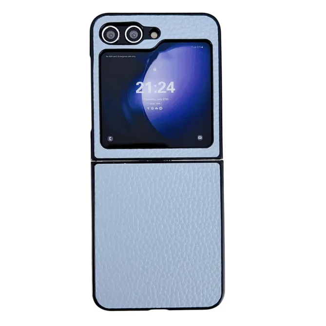 Coque Samsung Galaxy Z Flip 7 FE / Z Flip 6 Litchi Ultra Fine