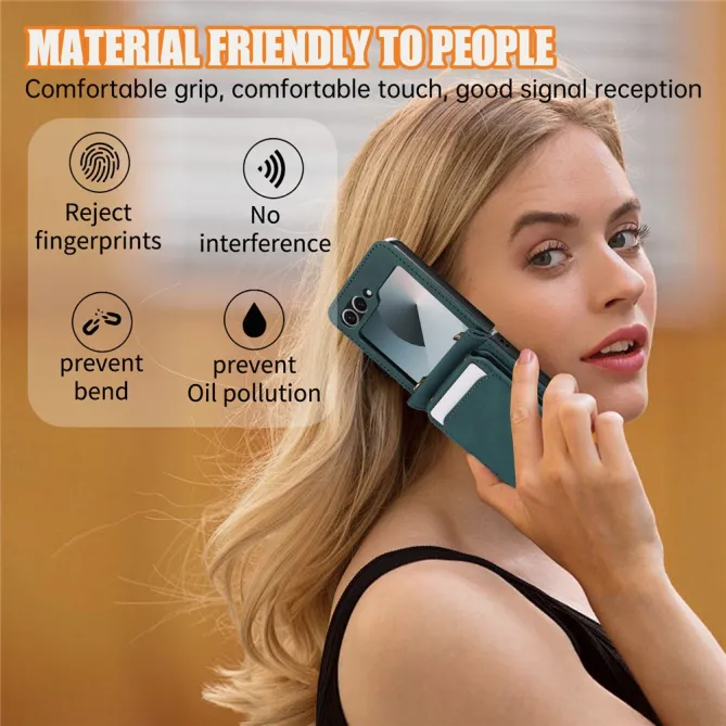 Coque Portefeuille Samsung Galaxy Z Flip 7 FE / Z Flip 6 Bandouliere