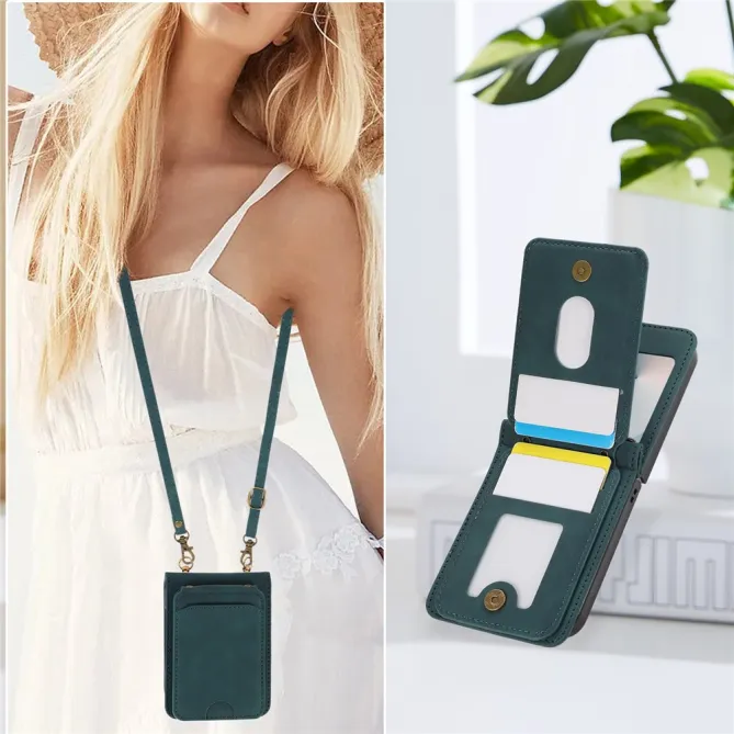 Coque Portefeuille Samsung Galaxy Z Flip 7 FE / Z Flip 6 Bandouliere