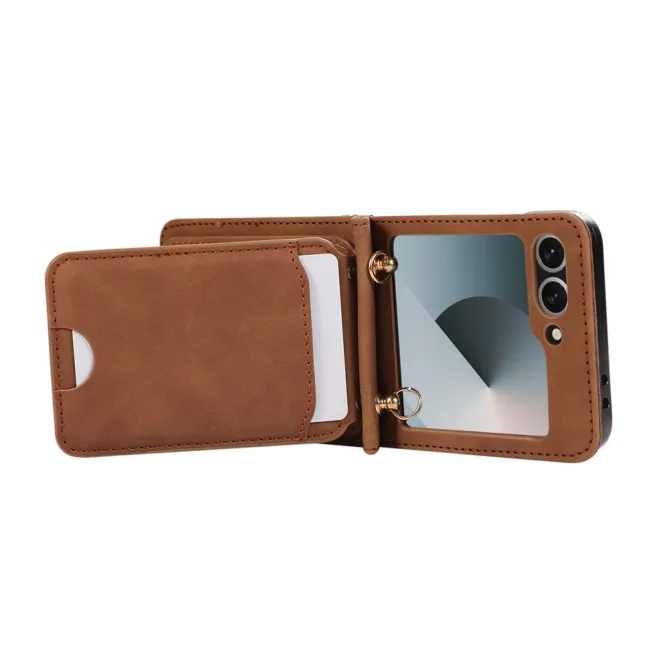 Coque Portefeuille Samsung Galaxy Z Flip 7 FE / Z Flip 6 Bandouliere