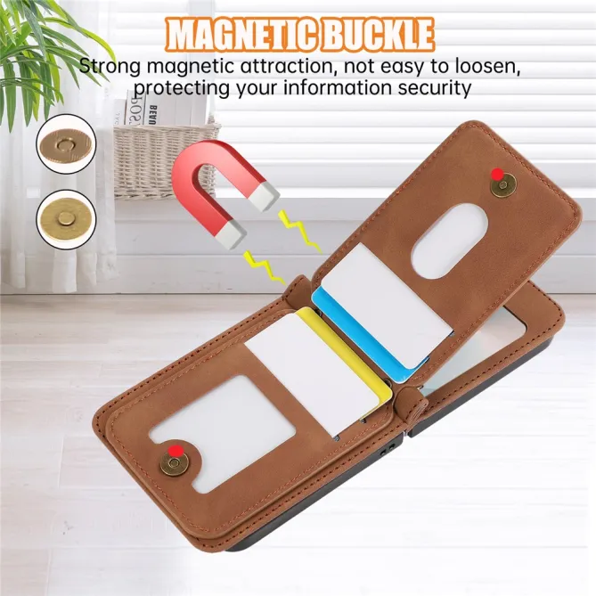 Coque Portefeuille Samsung Galaxy Z Flip 7 FE / Z Flip 6 Bandouliere