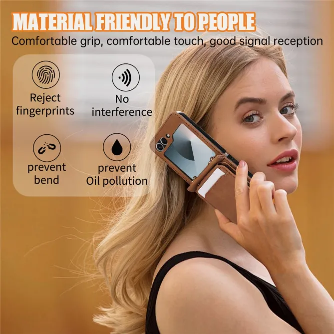 Coque Portefeuille Samsung Galaxy Z Flip 7 FE / Z Flip 6 Bandouliere