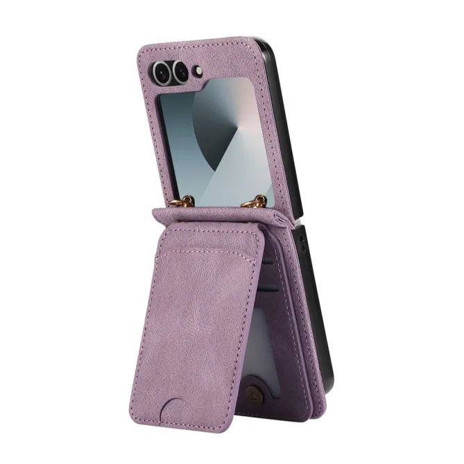Coque Portefeuille Samsung Galaxy Z Flip 7 FE / Z Flip 6 Bandouliere