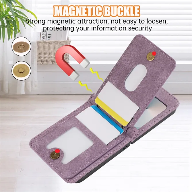 Coque Portefeuille Samsung Galaxy Z Flip 7 FE / Z Flip 6 Bandouliere