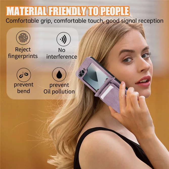 Coque Portefeuille Samsung Galaxy Z Flip 7 FE / Z Flip 6 Bandouliere