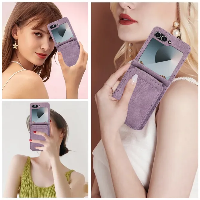 Coque Portefeuille Samsung Galaxy Z Flip 7 FE / Z Flip 6 Bandouliere