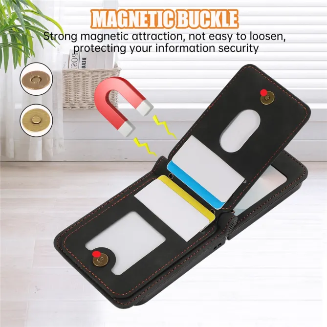 Coque Portefeuille Samsung Galaxy Z Flip 7 FE / Z Flip 6 Bandouliere