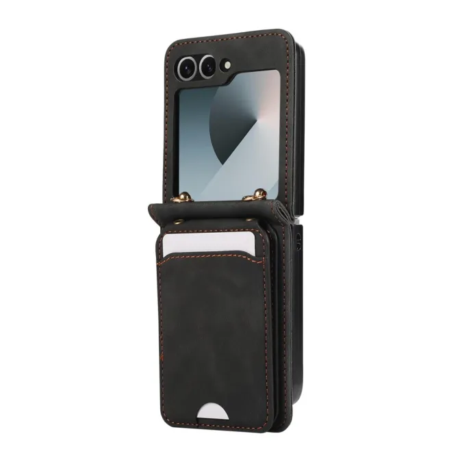 Coque Portefeuille Samsung Galaxy Z Flip 7 FE / Z Flip 6 Bandouliere