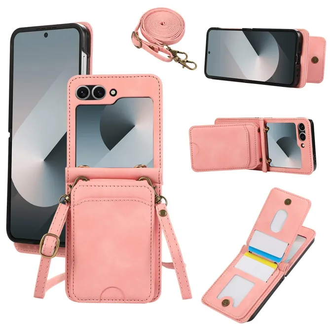 Coque Portefeuille Samsung Galaxy Z Flip 7 FE / Z Flip 6 Bandouliere