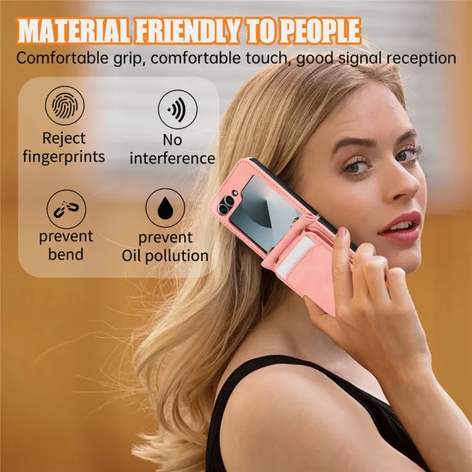 Coque Portefeuille Samsung Galaxy Z Flip 7 FE / Z Flip 6 Bandouliere