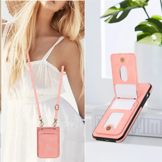Coque Portefeuille Samsung Galaxy Z Flip 7 FE / Z Flip 6 Bandouliere