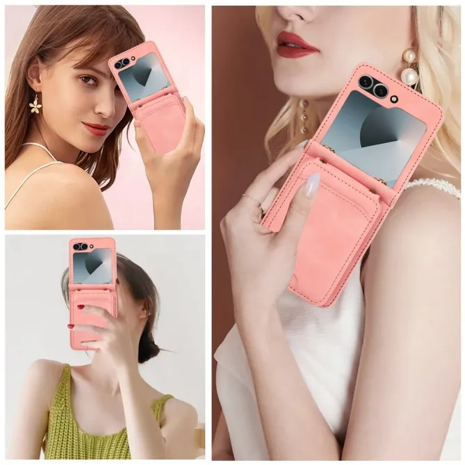 Coque Portefeuille Samsung Galaxy Z Flip 7 FE / Z Flip 6 Bandouliere