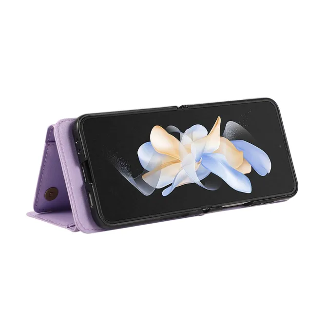 Coque Portefeuille Samsung Galaxy Z Flip 7 FE / Z Flip 6 Zip Anneau Bandouliere