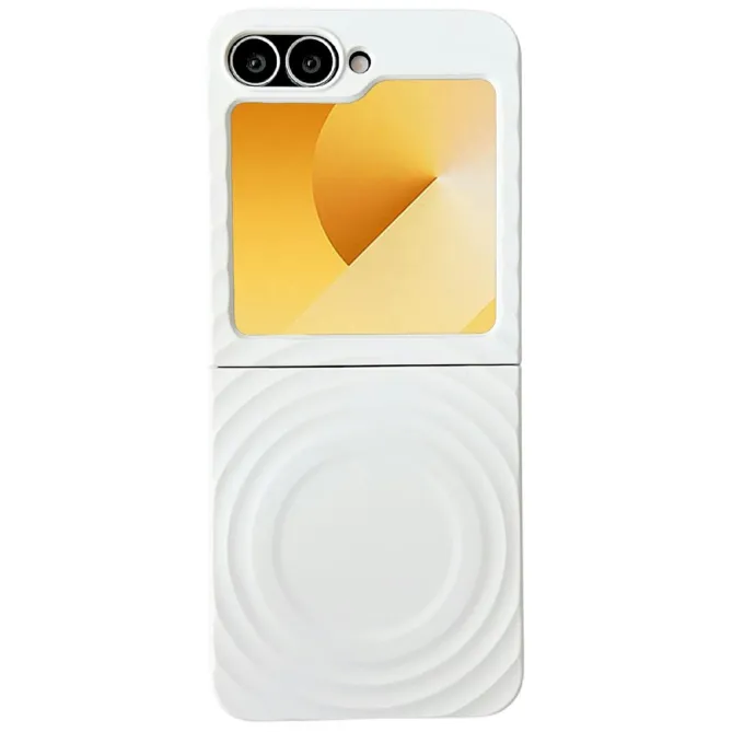 Coque Samsung Galaxy Z Flip 7 FE / Z Flip 6 / Flip 5 Magnetique Texture Ondulee