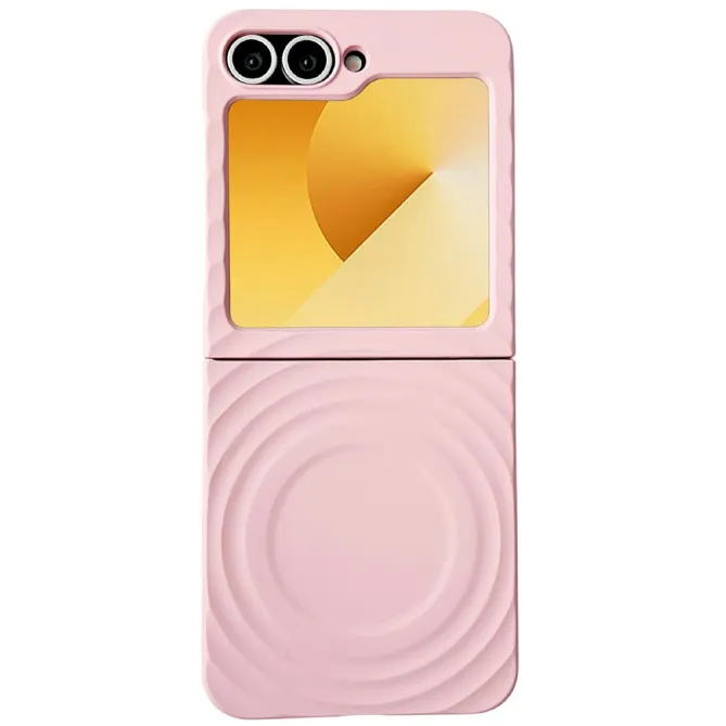 Coque Samsung Galaxy Z Flip 7 FE / Z Flip 6 / Flip 5 Magnetique Texture Ondulee