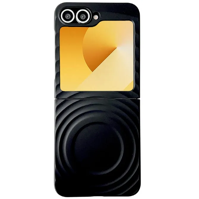 Coque Samsung Galaxy Z Flip 7 FE / Z Flip 6 / Flip 5 Magnetique Texture Ondulee