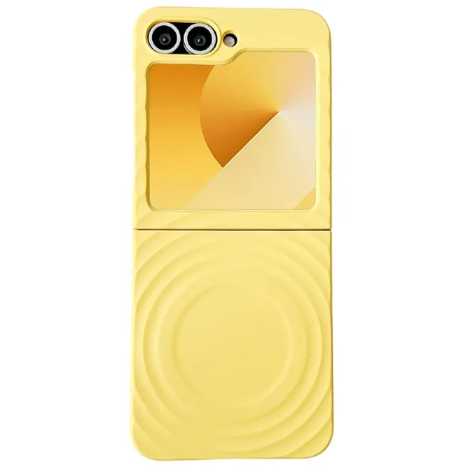 Coque Samsung Galaxy Z Flip 7 FE / Z Flip 6 / Flip 5 Magnetique Texture Ondulee