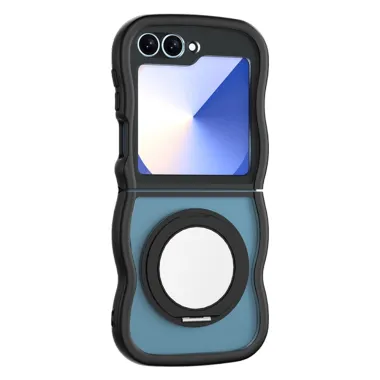 Coque Samsung Galaxy Z Flip7 FE / Z Flip6 / Flip5 Anneau Miroir Rotatif