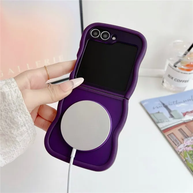 Coque Samsung Galaxy Z Flip7 FE / Z Flip6 / Flip5 Anneau Miroir Rotatif