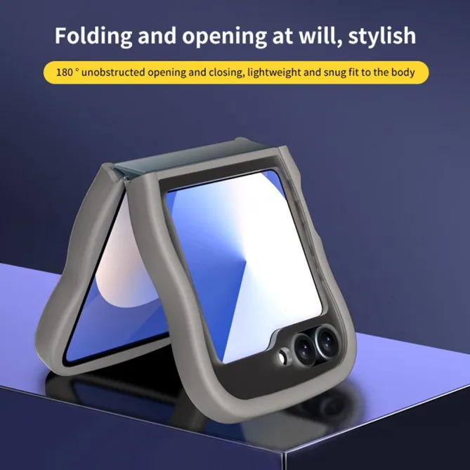Coque Samsung Galaxy Z Flip7 FE / Z Flip6 / Flip5 Anneau Miroir Rotatif