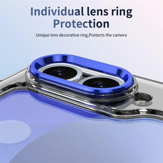 Coque Samsung Galaxy Z Flip7 FE / Z Flip6 Transparente Anneau Rotatif 360°