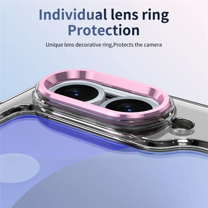 Coque Samsung Galaxy Z Flip7 FE / Z Flip6 Transparente Anneau Rotatif 360°