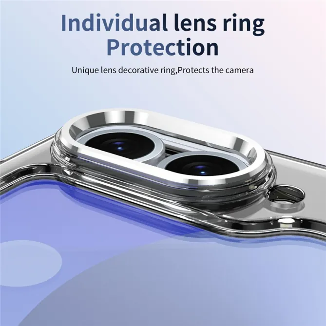 Coque Samsung Galaxy Z Flip7 FE / Z Flip6 Transparente Anneau Rotatif 360°
