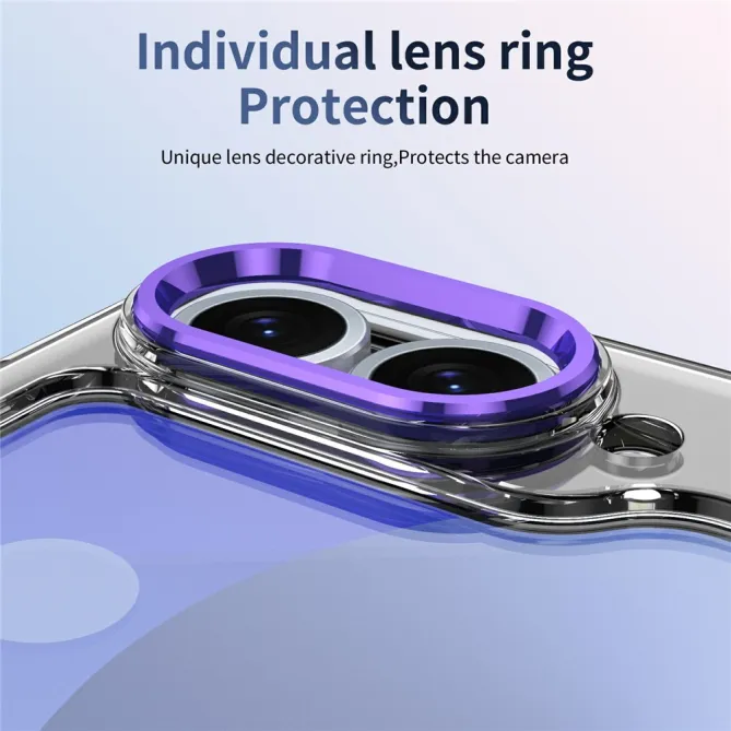 Coque Samsung Galaxy Z Flip7 FE / Z Flip6 Transparente Anneau Rotatif 360°