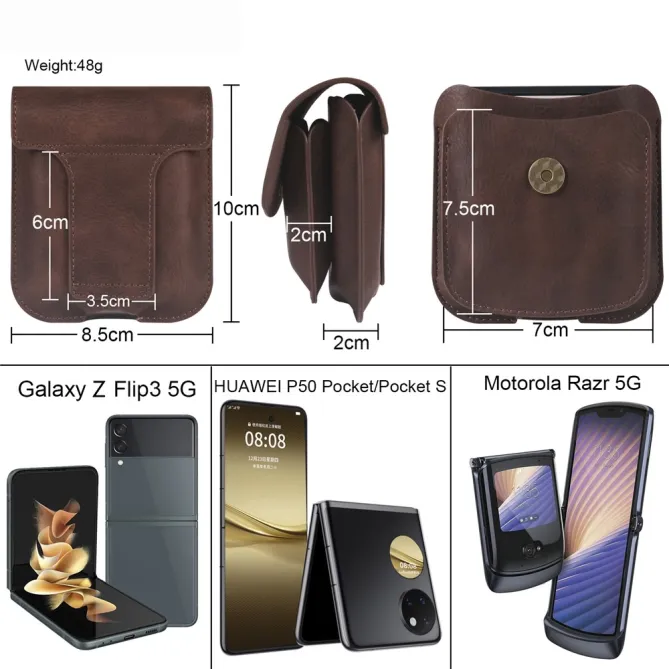 Sacoche Ceinture Samsung Galaxy Z Flip7 FE / Z Flip6 et AirPods 4