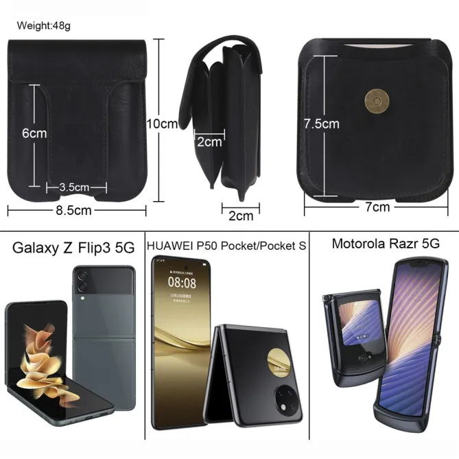 Sacoche Ceinture Samsung Galaxy Z Flip7 FE / Z Flip6 et AirPods 4