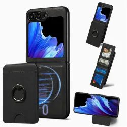 Coque Samsung Galaxy Z Flip 7 FE / Z Flip 6 Magnetique Porte-Carte Detachable