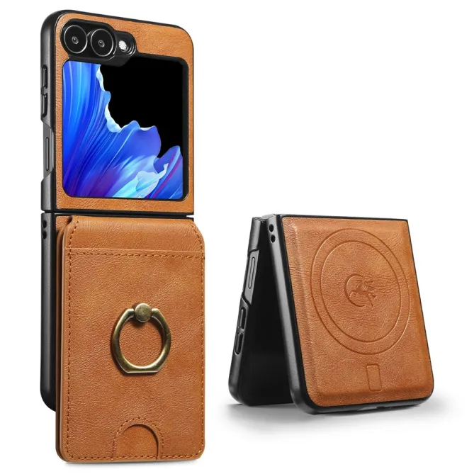 Coque Samsung Galaxy Z Flip 7 FE / Z Flip 6 Magnetique Porte-Carte Detachable