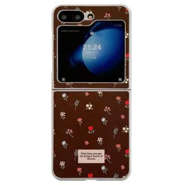 Coque Samsung Galaxy Z Flip 7 FE / Z Flip 6 Fleurs des Champs Dragonne Detachable