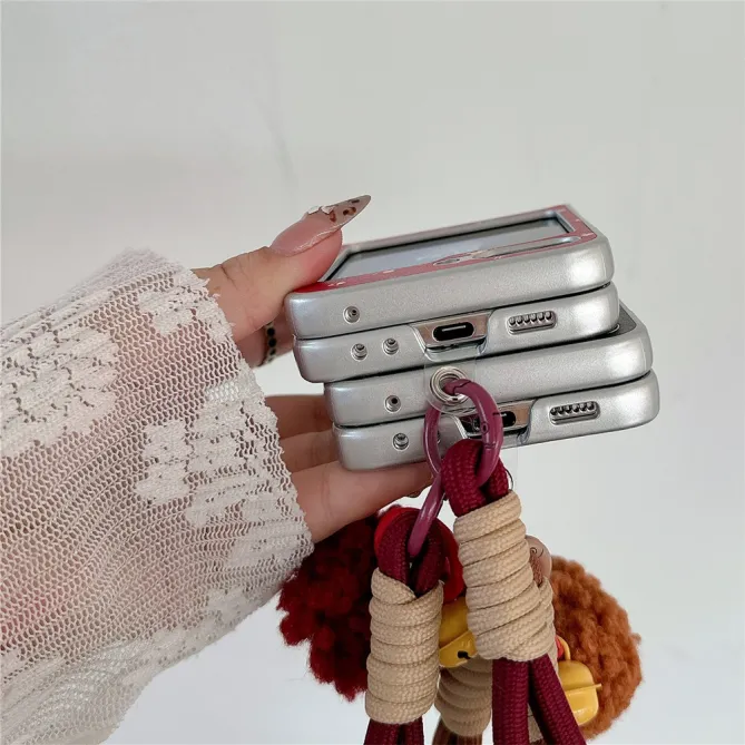 Coque Samsung Galaxy Z Flip 7 FE / Z Flip 6 Fleurs des Champs Dragonne Detachable