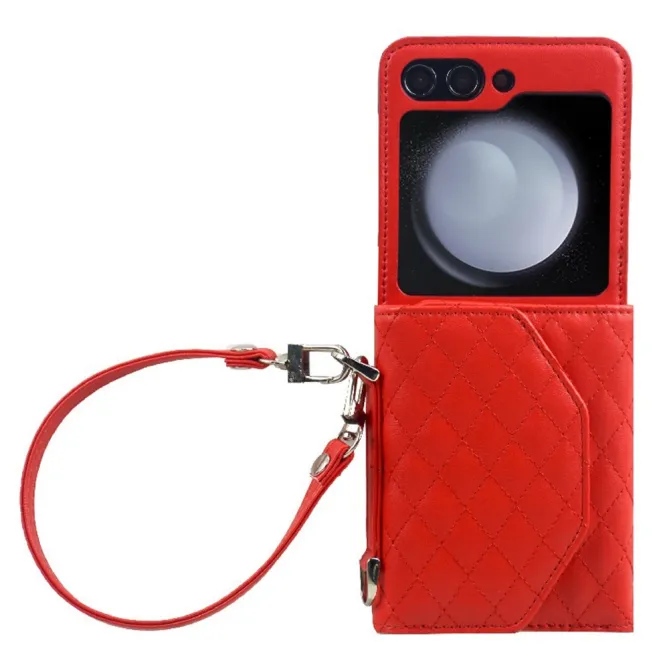 Coque Portefeuille Samsung Galaxy Z Flip 7 FE / Z Flip 6 Matelassee Losanges