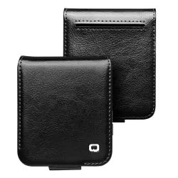 Coque Portefeuille Samsung Galaxy Z Flip 7 FE / Z Flip 6 Cuir Veritable Fermeture Magnetique