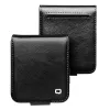 Coque Portefeuille Samsung Galaxy Z Flip 7 FE / Z Flip 6 Cuir Veritable Fermeture Magnetique