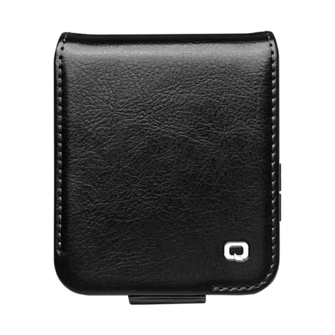 Coque Portefeuille Samsung Galaxy Z Flip 7 FE / Z Flip 6 Cuir Veritable Fermeture Magnetique