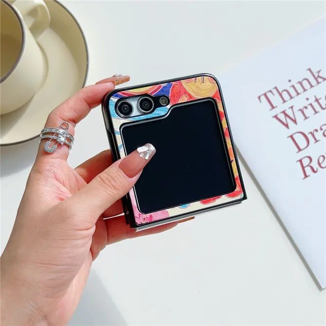 Coque Samsung Galaxy Z Flip 7 FE / Z Flip 6 Illustration Coeur Effet Peinture