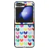 Coque Samsung Galaxy Z Flip 7 FE / Z Flip 6 Coeurs Aquarelle Multicolores
