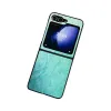 Coque Samsung Galaxy Z Flip 7 FE / Z Flip 6 Teinte Vert d'Eau Effet Ancien