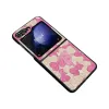 Coque Samsung Galaxy Z Flip 7 FE / Z Flip 6 Ourson Noeuds Rose et Beige