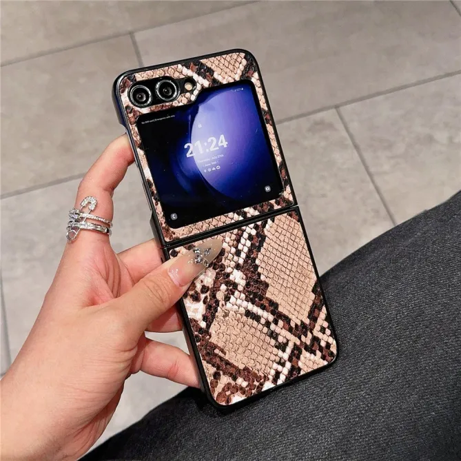 Coque Samsung Galaxy Z Flip 7 FE / Z Flip 6 – Effet Python