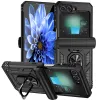 Coque Samsung Galaxy Z Flip 7 FE / Z Flip 6 Renforcée avec Anneau et Cache Caméra Coulissant