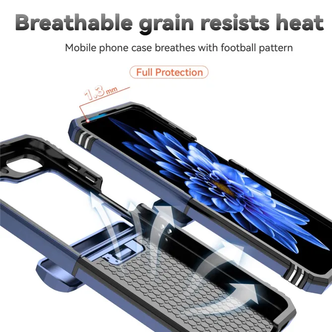 Coque Samsung Galaxy Z Flip 7 FE / Z Flip 6 Renforcée avec Anneau et Cache Caméra Coulissant