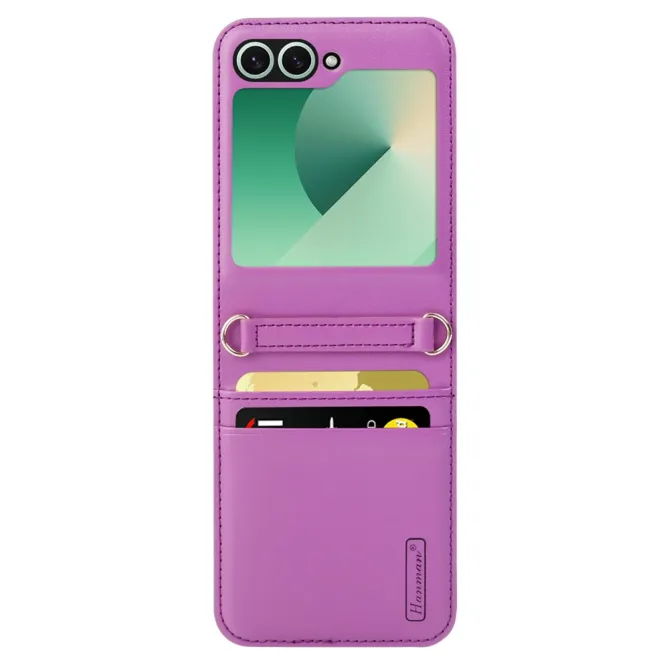 Coque Samsung Galaxy Z Flip 7 FE et Z Flip 6 Porte-Cartes avec Rabat Protecteur