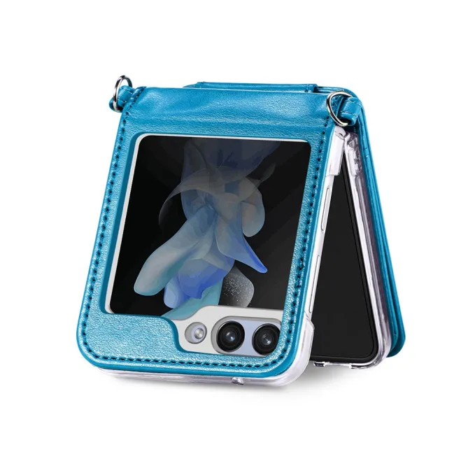 Coque Samsung Galaxy Z Flip 7 FE et Z Flip 6 Portefeuille Bandoulière